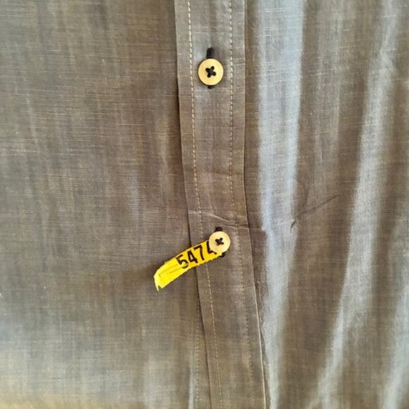 Tommy Bahama XLT Men's Short Sleeve Button Down Shirt Chambray Light Blue - Picture 5 of 11